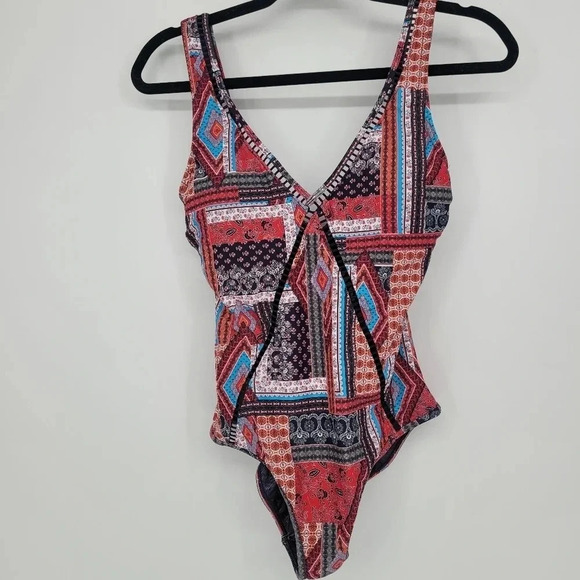 SEA level swim Arielle V front and back one peice swimsuit night sky size 6 - Picture 4 of 11